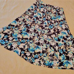 Christopher & Banks sz 16 skirt blue and black